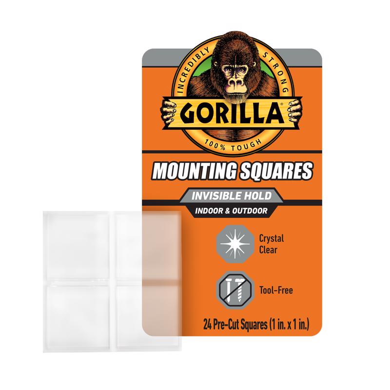 Gorilla 1 in. L X 1 in. W Double-Sided Mounting Squares (Pack of 6)