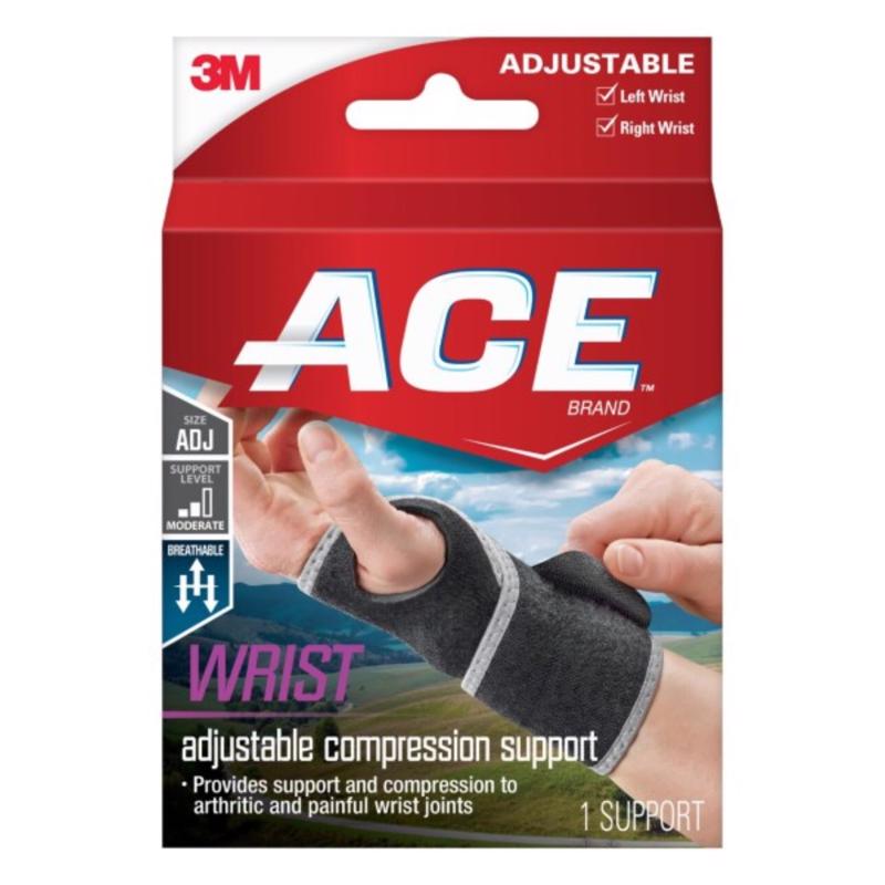 3M Ace Black Wrist Support 1 pk