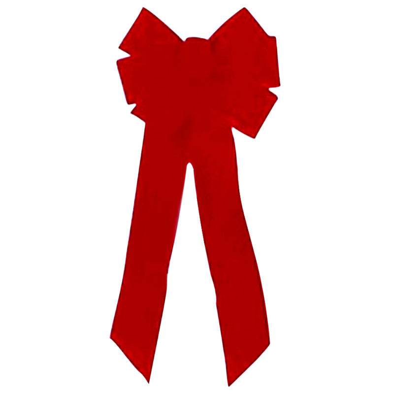 Holiday Trims Red 7 Loop Christmas Bow 10 in. (Pack of 12)