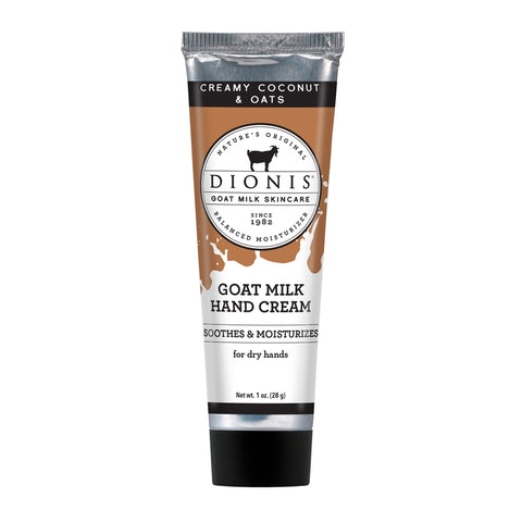 Dionis Goat Milk Skincare Creamy Coconut & Oats Scent Hand Cream 1 oz 1 pk (Pack of 6)