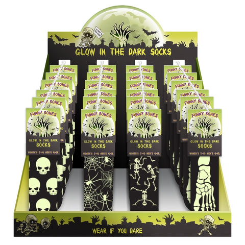 DM Merchandising Glow-in- the- Dark Socks 1 pk (Pack of 24)