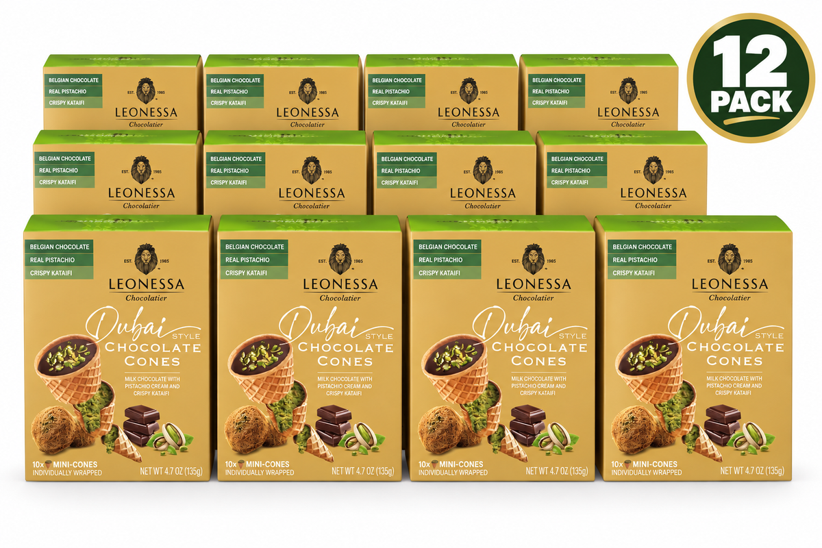 Leonessa Milk Chocolate with Pistachio Cream Chocolate Candies 4.7 oz (Pack of 12)