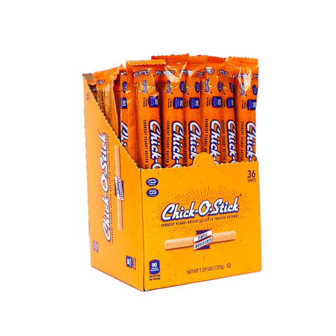 Chick-O-Stick Crunchy Peanut Butter & Toasted Coconut Candy, 0.7 oz, 36 Count, Classic Candy Bars