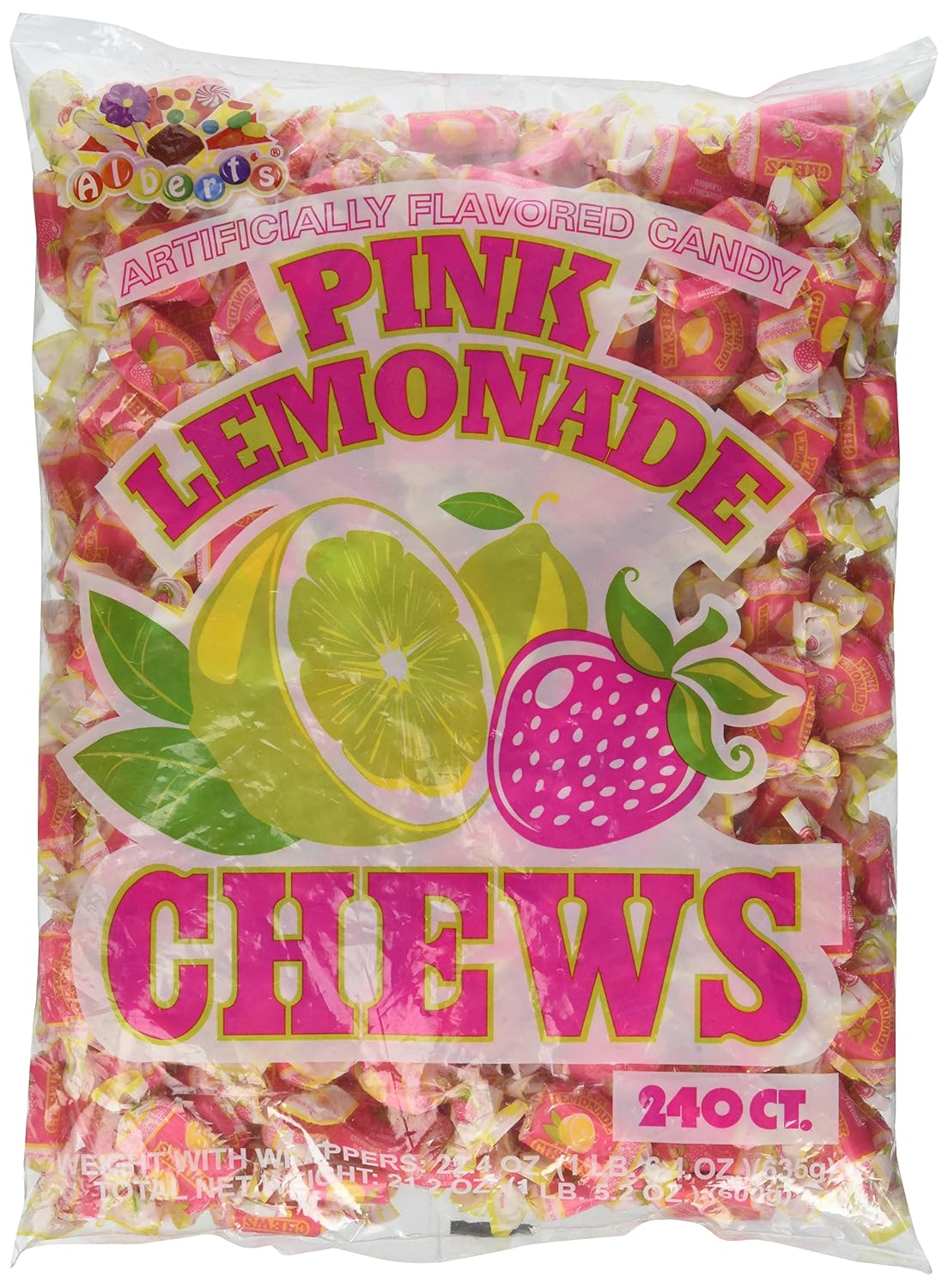 Alberts Bag Fruit Chews Assorted 240ct